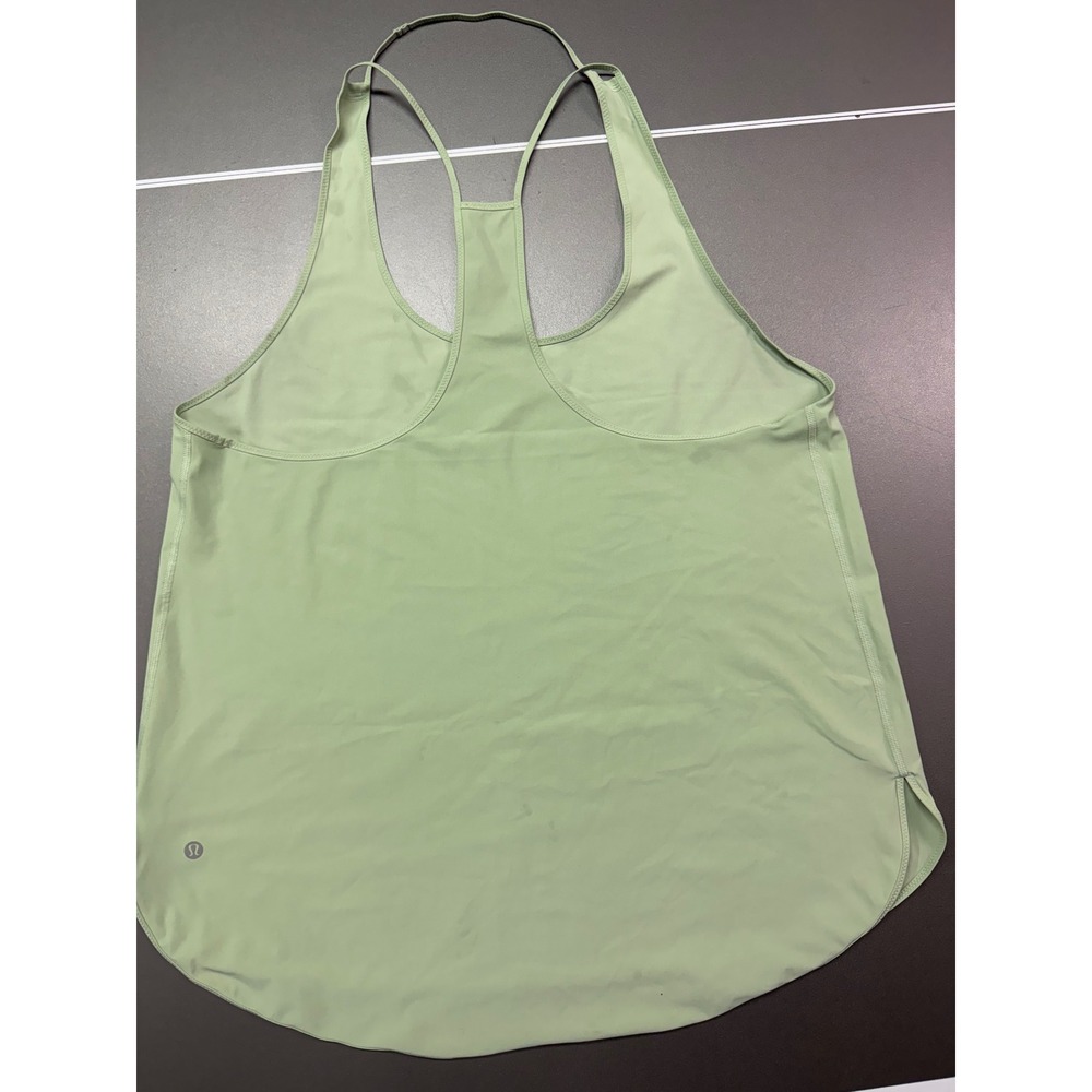 Lululemon‎ Essential Tank Top Mint Green Racerback Yoga Athletic Shirt Size 10 - Picture 6 of 7